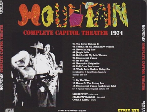 MOUNTAIN - LESLIE WEST - CASINO ARENA - ASBURY PARK - AUG 29, 1974 - WITH RUSH - Afbeelding 3 van 4