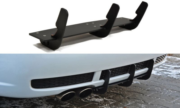 Cup Diffusor Ansatz Audi RS4 B5 Avant Heckansatz Hinten Heck Flap Splitter DTM-image