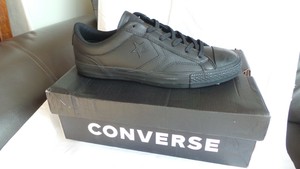 size 5 black leather converse