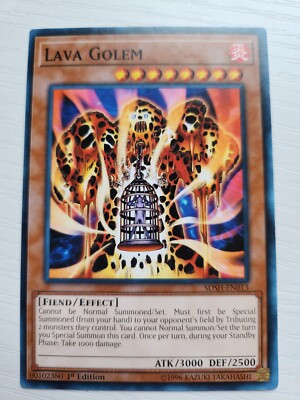 Yugioh TCG - Lava Golem - Common 1st ed - SDSH-EN013