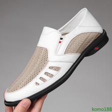 Summer Men's Business Casual loafer Shoes Soft soled Mesh Shoes Breathable