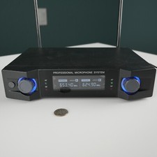 UHF Cordless Dual Channel Handheld Mic Wireless Professional Microphone Receiver