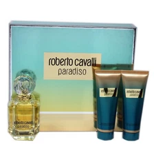 ROBERTO CAVALLI PARADISO 3 PIECE GIFT SET EAU DE PARFUM NATURAL SPRAY 75ML