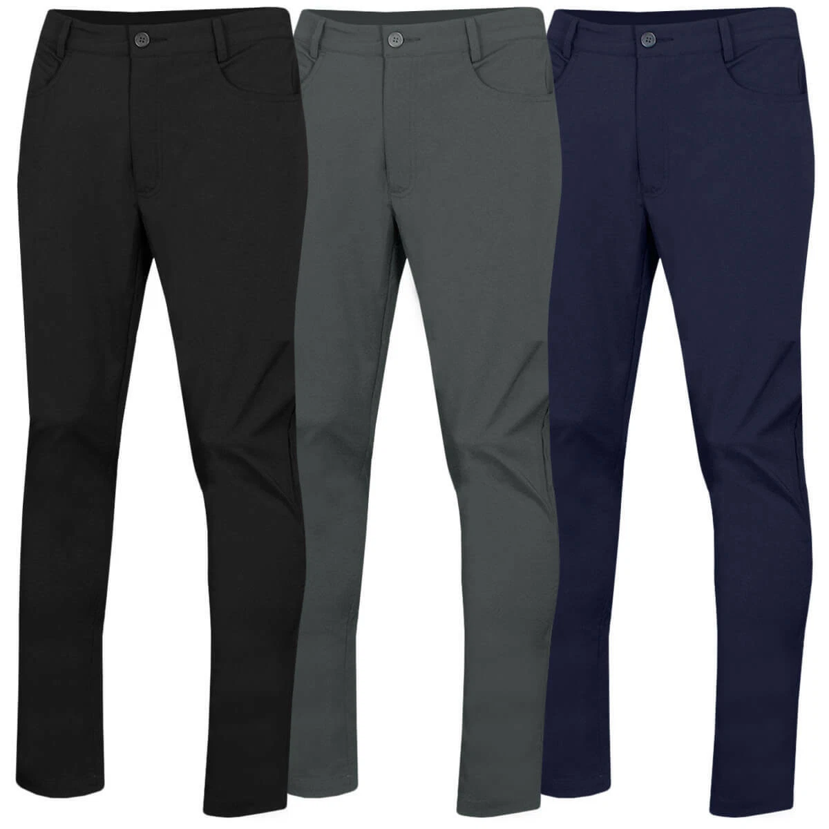 Calvin Klein Mens 2024 Tech Slim Fit Lightweight Golf Trousers 54% OFF RRP