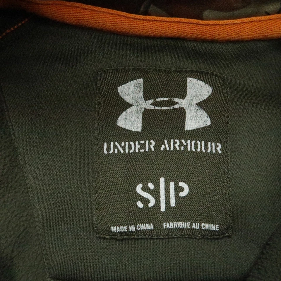 Under Armour Pullover Mens Small Brown Camo Fleece Quarter Zip Scent Control - Image 3 of 4
