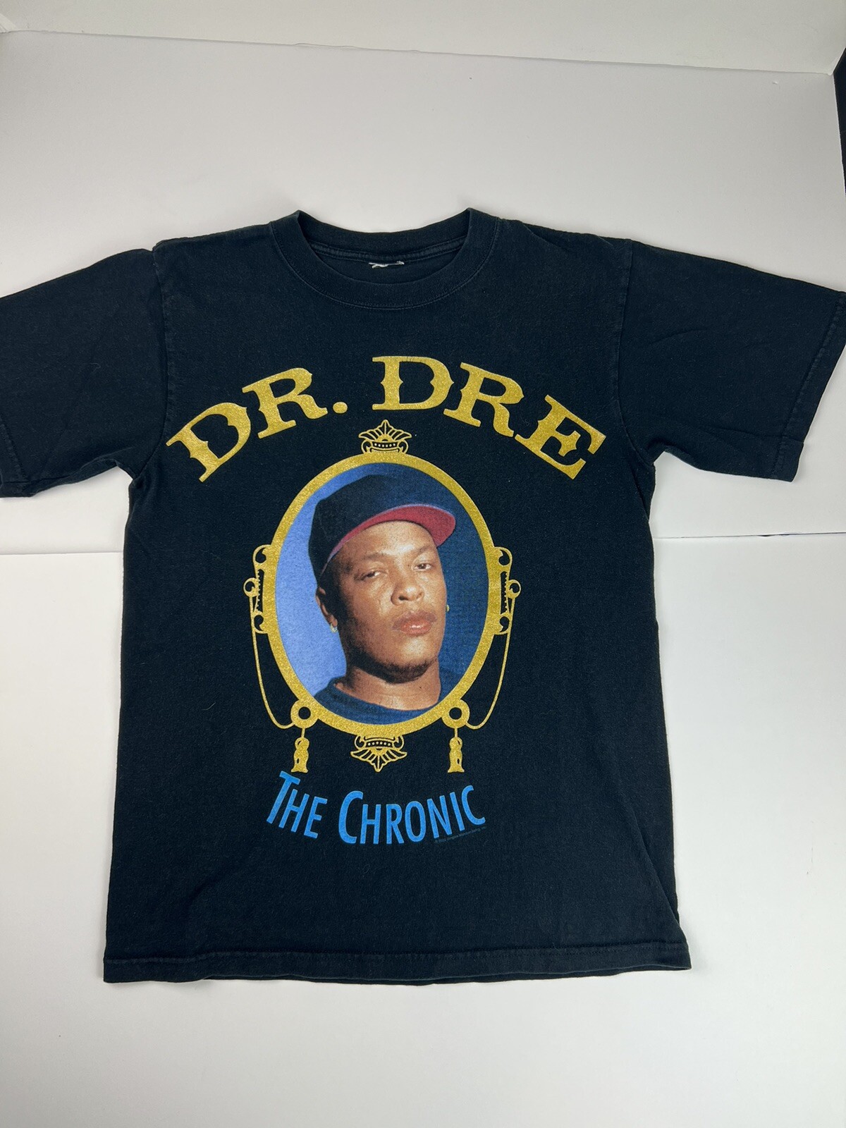 FILA Maglietta Vintage 2005 Dr. Dre The Chronic Rap S Nera Hip Hop Death Row Records