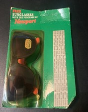 Vintage Newport Sunglasses. Black/Orange