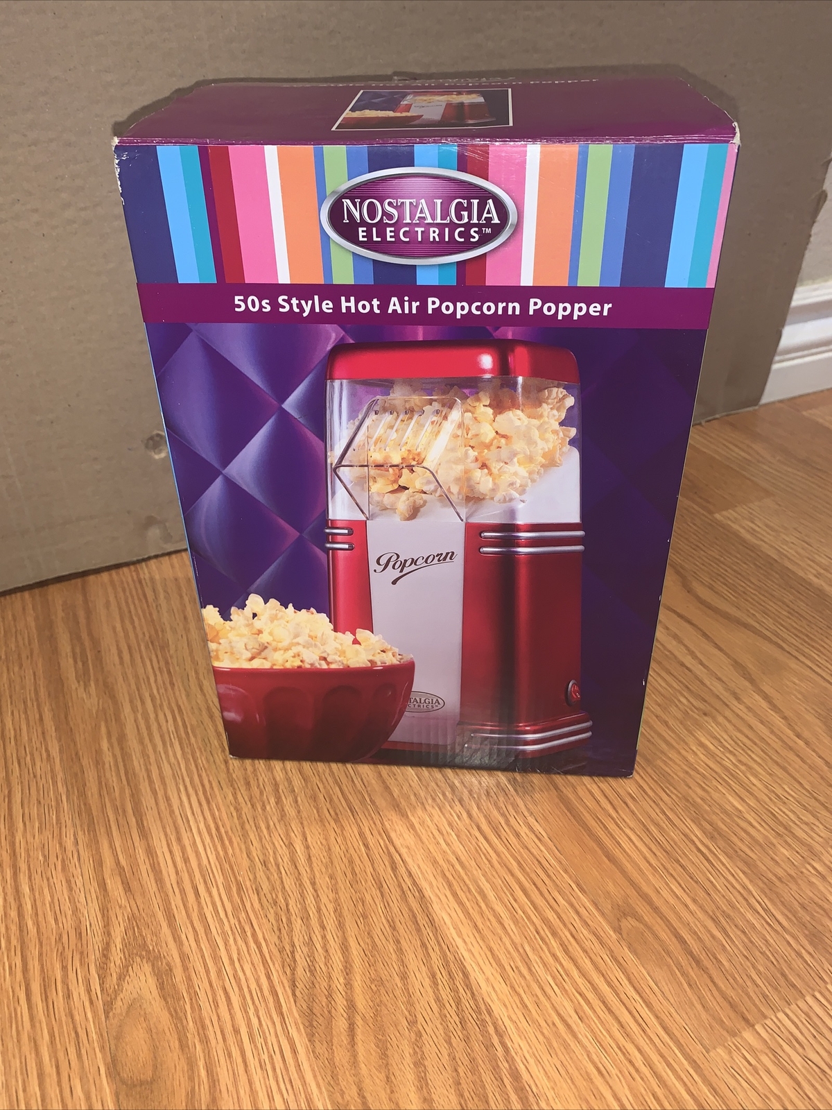 50s style hot air popcorn maker