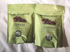 Naturewell Coffee Dry Body Scrub For Improved Texture Skin 7oz Lot of 2