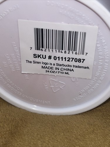 Starbucks 2021 Exclusive Winter Holiday Mulit Color Wave 24oz Cold Cup Tag On - Picture 9 of 24