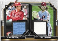 2021 Topps Museum Collection BRYCE HARPER & RHYS HOSKINS Dual Relic /50