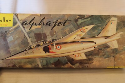 1/50 Scale Heller, Alpha Jet Airplane Model Kit #L-302 BN Open Box