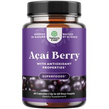 Acai Berry Antioxidant Support Weight Loss Supplement for Women and Men 60ct