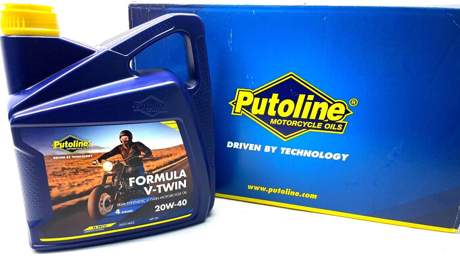 Putoline Formula V-Twin 20W/40 Semi Synthetic N-Tech Motorcycle Motorbike Oil 4L