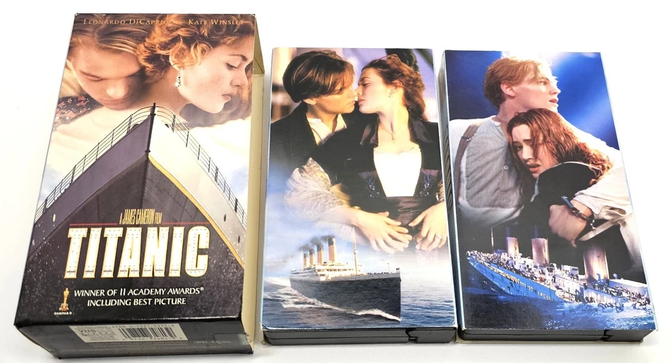 Titanic VHS 1998 2-Tape With Bonus CD Soundtrack Like New Bundle - Image 3 of 4