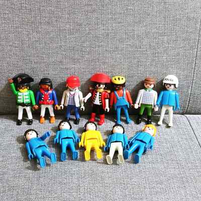 Vintage Playmobil Figures Pirates Police Others Set of 12 (mt1)