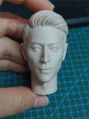 1:6 Asian Wallace Huo Head Sculpt Model For 12'' Male Action Figure Body Toys