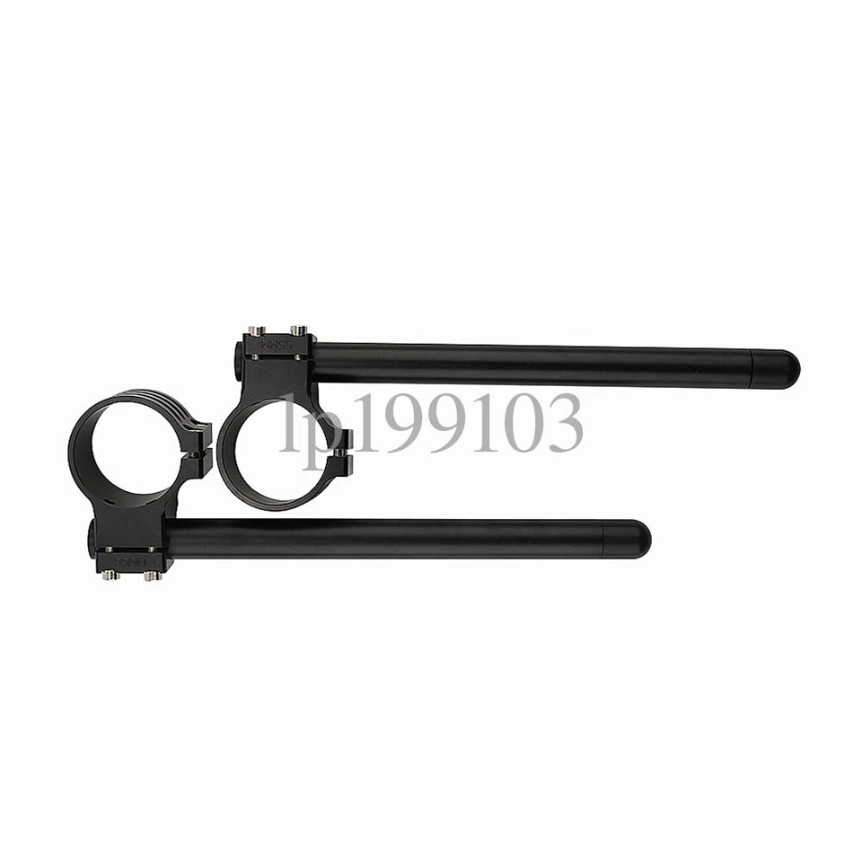 Black Aluminum 33mm Clip On Handlebars For Kawasaki KZ400 D H S KZ440 A B D G - Image 4 of 4