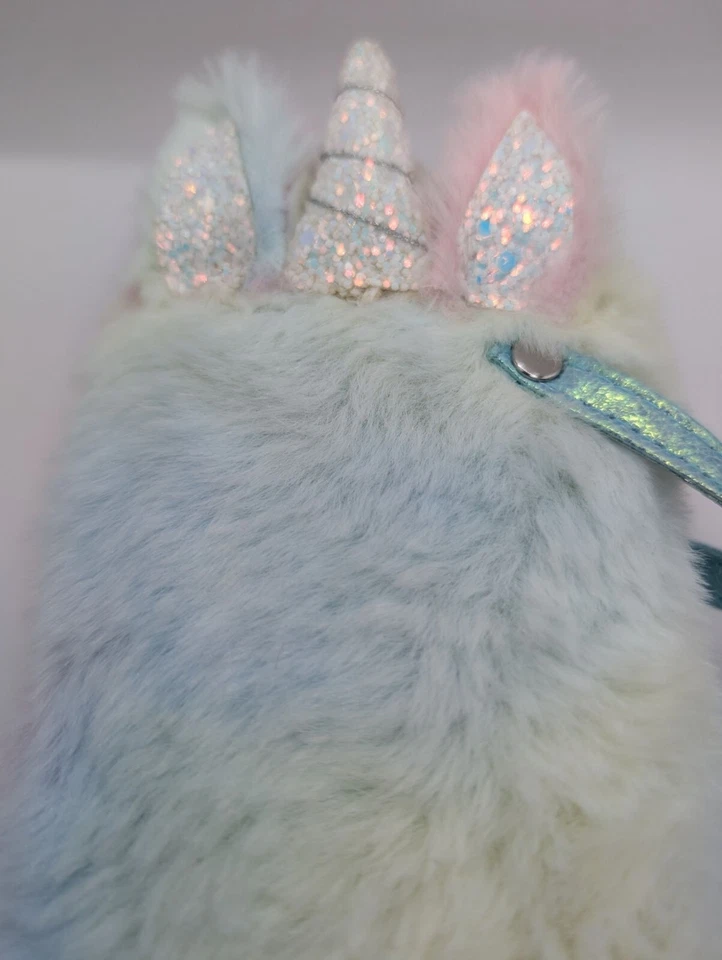 Estuche para gafas de sol Claires Club Unicornio ombre pastel arco iris secuencia orejas 3x5 con etiqueta Foto 3 de 4