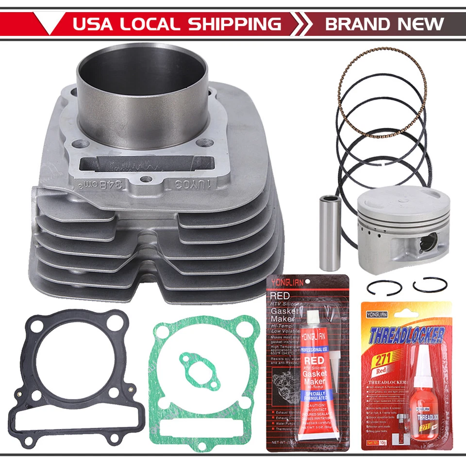 For Yamaha Moto-4 350 Cylinder Piston Gasket Top End Kit Set 1987-1995 87-95 ATV Foto 4 de 4