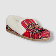 Charter Club Women's Red Dorenda Moccasin Slippers Size 5M