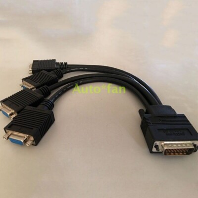 Matrox M9120 P690 Plus 4-Display Analog Upgrade Cable CAB-L60-4XAF Adapter