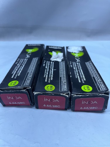 Lot of 3 - L'Oreal INOA 6.64/6RC, Boxes Damaged