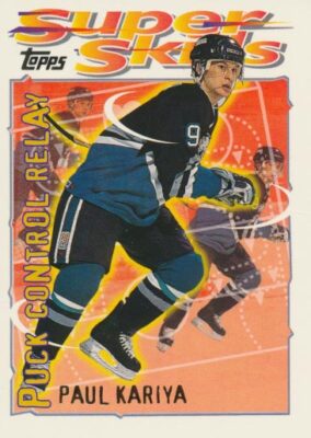 1995-96 Topps Super Skills #16 PAUL KARIYA - Anaheim Mighty Ducks