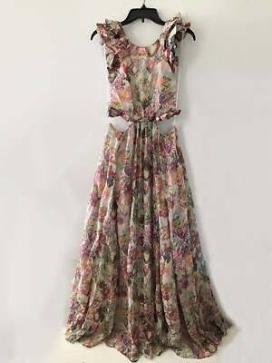 cotton silk blend dress Rosie silk and cotton-blend maxi dress - pink