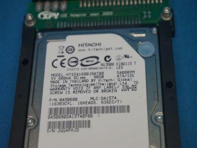 【未開封】HITACHI HTS541680J9AT00 80GB　HDD Hitachi HTS541680J9AT00 80GB Hard Drive 30 Days Warranty Expedited