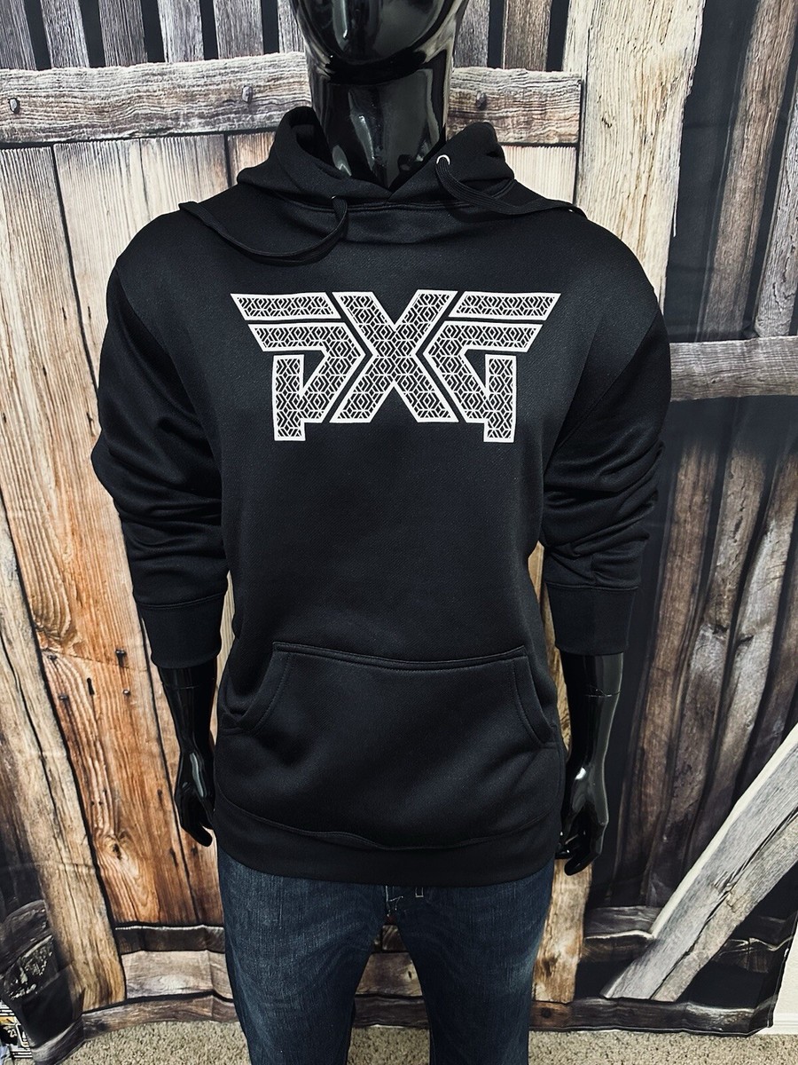 Parsons Extreme Golf Black White Hooded Pullover Sweatshirt