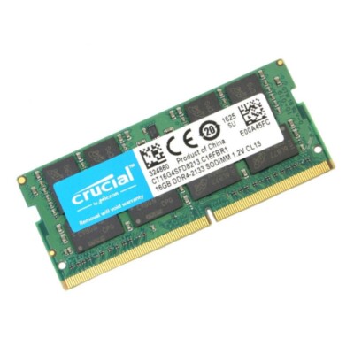 New Crucial 16GB DDR4 2133MHz PC4-17000 Laptop SODIMM Memory Ram