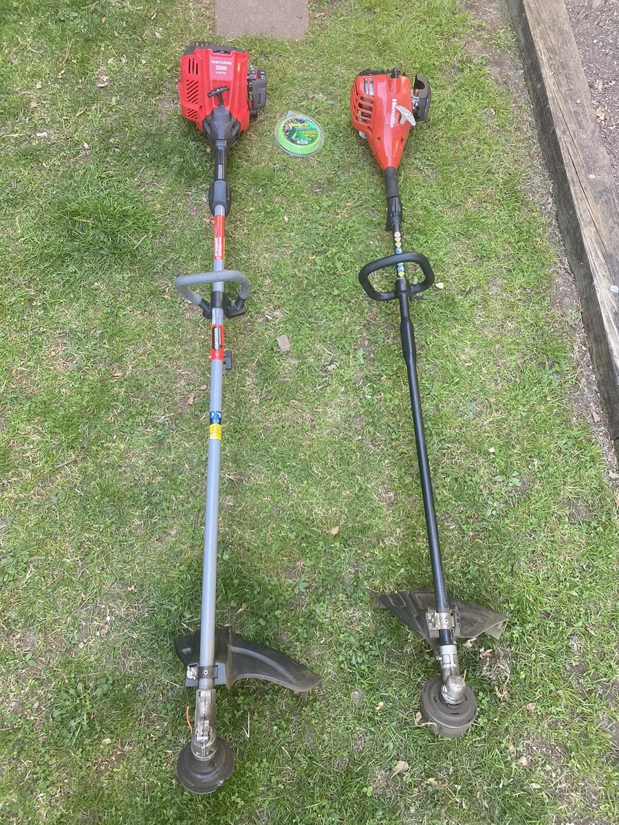 Craftsman WS2200 25cc 2 Cycle Gas Straight Shaft String Trimmer Homelite 2 Lot