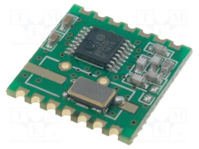  Modul: RF FSK SPI 868MHz FM Transceiver -105dBm  2,2÷3,8VDC RFM12B-868S2P