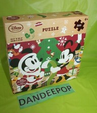 Disney Store Mickey And Minnie Mouse Santa Mrs. Claus 500 Piece Jigsaw Puzzle