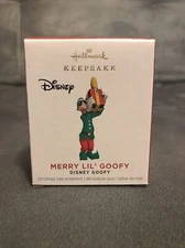 2021 Hallmark Disney Merry Lil' Goofy Little Miniature Holiday Ornament New 