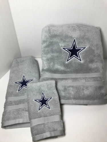 Dallas Cowboys Towel Set - Bath Towel , Hand Towel, Washcloth - Picture 2 of 3