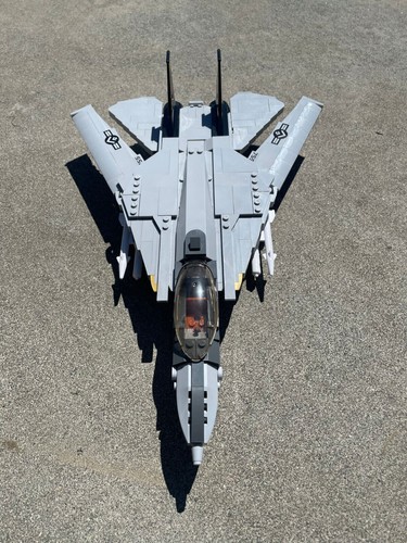 Military MOC F14D US Fighter Jet Aircraft Building Blocks Bricks Model Kids Toys - Picture 7 of 17
