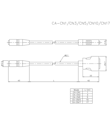 KEYENCE CA-CN3 3M Cable NEW Fedex shipping - Picture 3 of 3