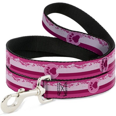 Dog Leash 6-FEET Colorado Paw/Mountains Pinks NARROW 0.5'' (US IMPORT)