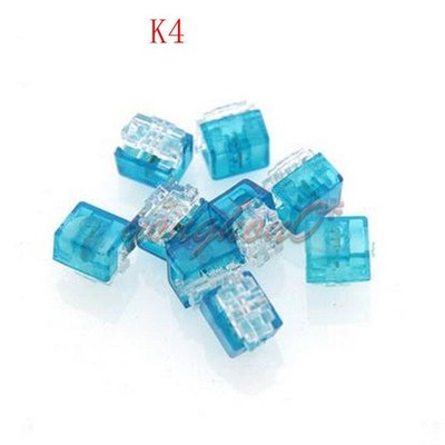 100x 4 Telephone Telecom Cable K4 Wire Connector Network Cable Terminal   *tm
