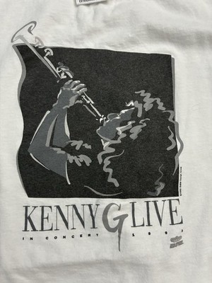 Vintage T-shirt Kenny G Tour 1993 Single Stitch Saxophone XL