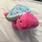 The Preppy Pelican Sea Turtle Plush Seersucker Pink & Aqua with Bow Very Soft — photo 7