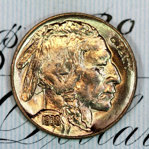 * 1938-D/D * PRISTINE++ GEM BU MS BUFFALO NICKEL * FROM ORIGINAL COLLECTION