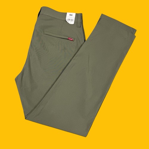 Pantalones Levi’s 511 Para Hombre Talla 34x32 Rendimiento Calce Ajustado Verde Cónico 5 Bolsillos - Imagen 2 de 24
