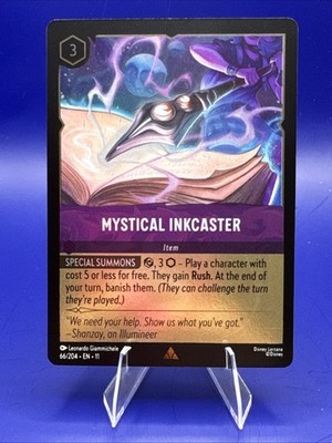 Disney Lorcana Mystical Inkcaster COLD FOIL Winterspell #66/204 NM