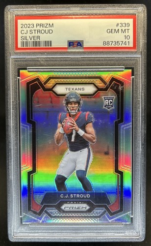 2023 Panini Prizm C.J. Stroud RC Silver Rookie #339 Texans PSA 10 GEM MINT