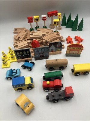 Holz Magnet Zug & Fahrzeug Teile Konvolut Lot einige ELC einige generisch