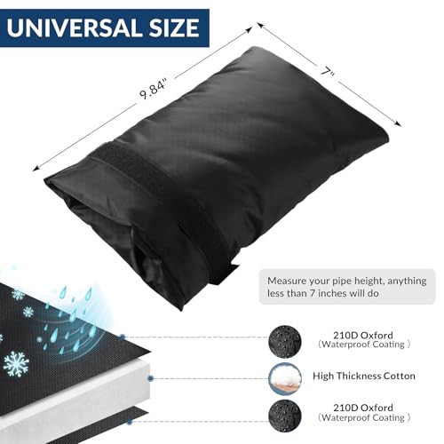 Outdoor Faucet Cover for Winter - 7.1''W x 9.8''H Garden Faucet Socks for - Picture 3 of 8