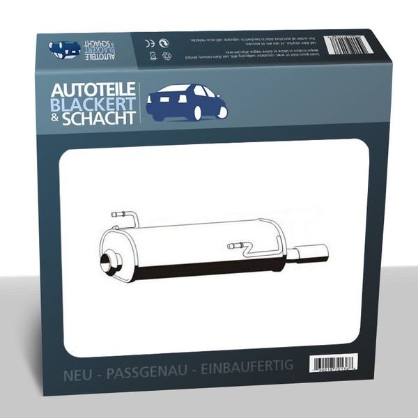 Auspuff Endtopf für Peugeot 206 CC 206 SchräGheck-image